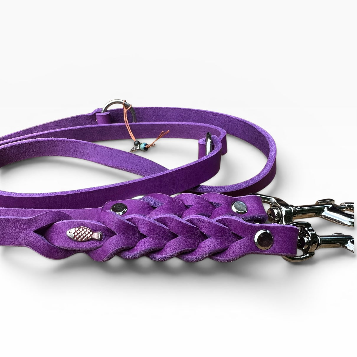 Violetta Fettlederleine 15mm